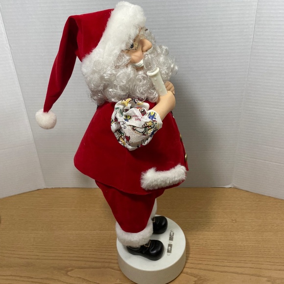 Vintage Telco The Original Motionette of Christmas Santa Clause w Mailbag VIDEO - Picture 4 of 11